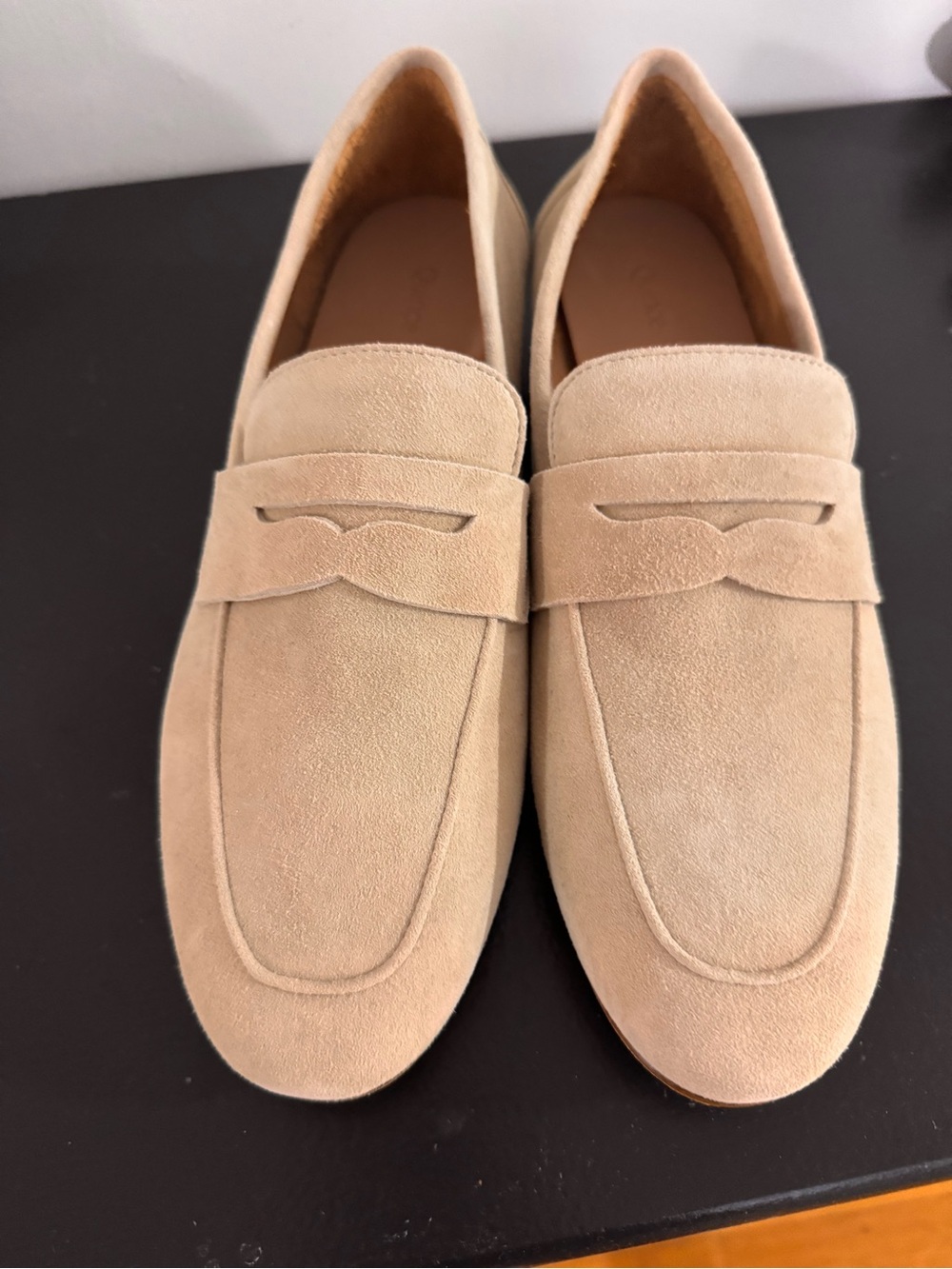 Quince Beige Suede Penny Loafers for Men